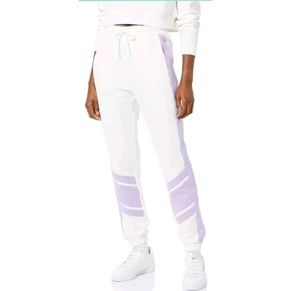 Eleven By Venus Williams Collegiate Track Pant Sz Small White Purple - Picture 4 of 10